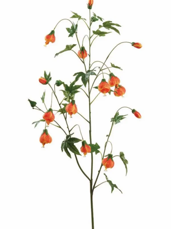 Aldik Home Artificial Tree Branches<Abutilon Spray 53 in. Orange
