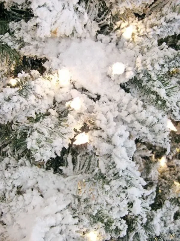 Aldik Home Flocked Christmas Trees | Pre Lit Christmas Trees<Deluxe Flocked Arctic 7.5 Feet