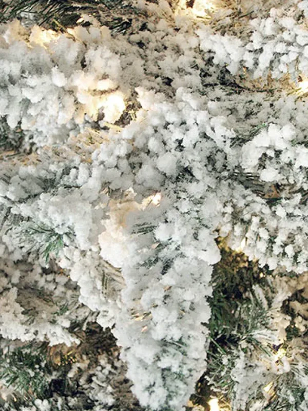 Aldik Home Flocked Christmas Trees | Pre Lit Christmas Trees<Flocked Arctic 9 Feet