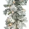 Aldik Home Christmas Garlands And Wreaths<Flocked Balsam Garland 9 FT x 14 in. Staylit