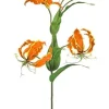 Aldik Home Silk Lilies<Gloriosa Lily w/ Buds 30 in. Orange