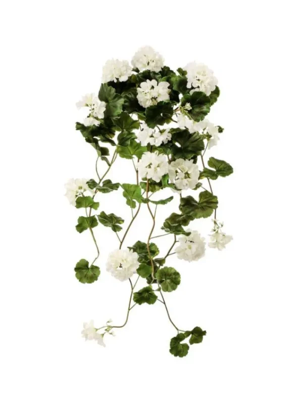 Aldik Home Flowering Bushes<Hanging Geranium Plant 36 in. White