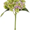 Aldik Home Natural Touch Silk Flowers<Hydrangea 18 in. Lavender/Green