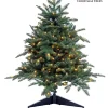 Aldik Home Small Christmas Trees | Pre Lit Christmas Trees<King Noble Fir LED 3 FT