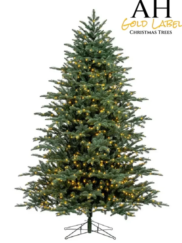 Aldik Home Pre Lit Christmas Trees | Tall Christmas Trees<King Noble Fir LED 7.5 FT