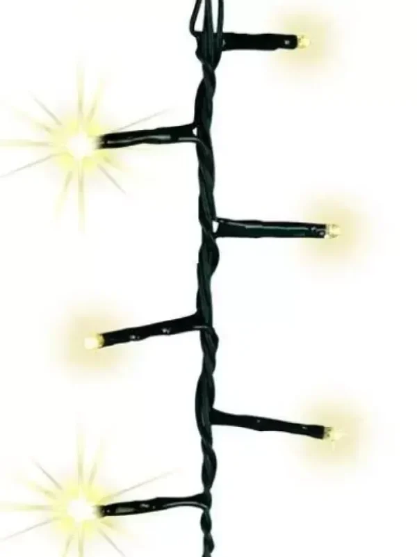 Aldik Home Outdoor Christmas Lights<LED Compact Sparkle 36 FT 500 Lights Warm White