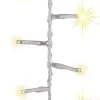 Aldik Home Outdoor Christmas Lights<LED Compact Sparkle 36 FT 500 Lights Warm White / Clear