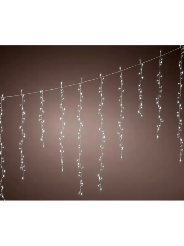 Aldik Home Outdoor Christmas Lights<LED Icicle Dense 12 FT 250 Lights - Cool White