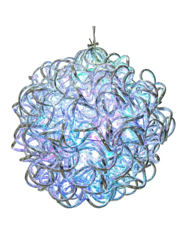 Aldik Home Outdoor Christmas Lights<LED Spiral Orb 10 in. RGB