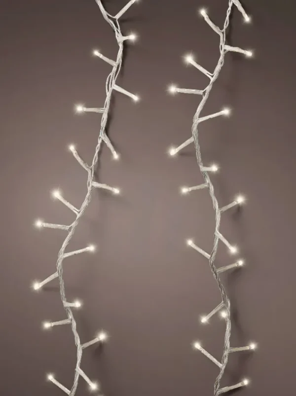 Aldik Home Outdoor Christmas Lights<LEDs Connect Compact 36 FT - 500 Lights (Clear Warm White)