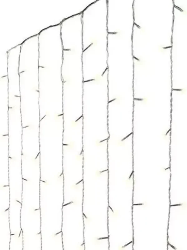 Aldik Home Outdoor Christmas Lights<LEDs Connect Curtains 5 x 10 FT - 300 Lights (Warm White)