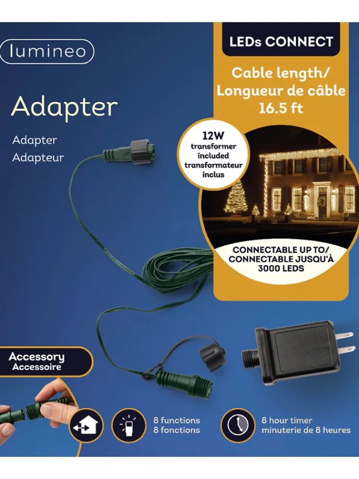leds_connect_w_transforme_0.webp Aldik Home Outdoor Christmas Lights<LEDs Connect 12W Transformer