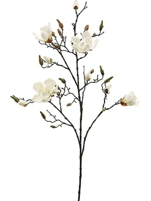Aldik Home Artificial Tree Branches<Magnolia Spray 40 in. Cream