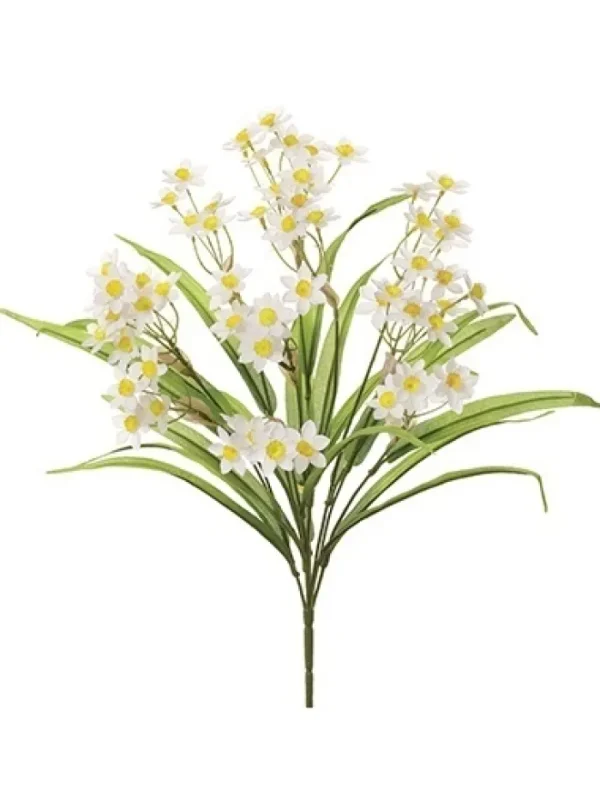 Aldik Home Flowering Bushes<Narcissus Bush 19 in. White / Yellow