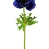 Aldik Home Natural Touch Silk Flowers<Natural Touch Anemone 17.5 in. Blue