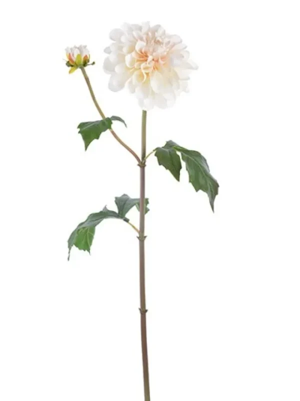 Aldik Home Natural Touch Silk Flowers<Natural Touch Dahlia 25 in. Beige