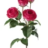 Aldik Home Natural Touch Silk Flowers | Silk Roses<Natural Touch Heritage Rose 23 in. Fuchsia