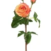 Aldik Home Natural Touch Silk Flowers | Silk Roses<Natural Touch Rose 21.5 in. Yellow / Peach