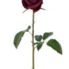 Aldik Home Natural Touch Silk Flowers | Silk Roses<Natural Touch Rose Bud Pick 20.5 in. Burgundy