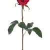 Aldik Home Natural Touch Silk Flowers | Silk Roses<Natural Touch Rose Bud Pick 20.5 in. Red