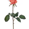 Aldik Home Natural Touch Silk Flowers | Silk Roses<Natural Touch Rose Bud Pick 20.5 in. Salmon