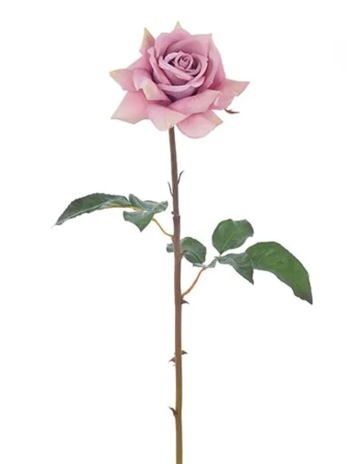 natural_touch_rose_dutche_0-1.webp Aldik Home Natural Touch Silk Flowers | Silk Roses<Natural Touch Rose Dutchess Open 20 in. Deep Lavender