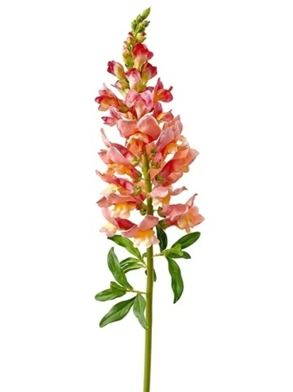 Aldik Home Natural Touch Silk Flowers<Natural Touch Snapdragon 30 in. Salmon