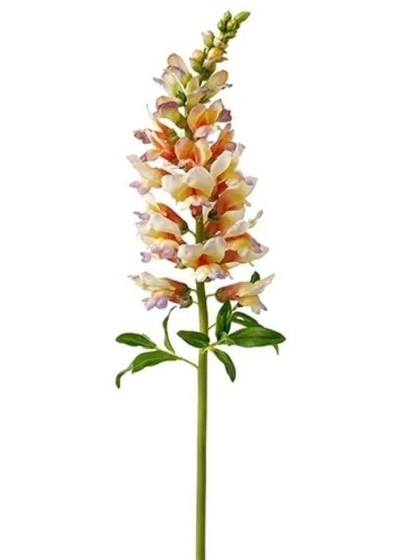 Aldik Home Natural Touch Silk Flowers<Natural Touch Snapdragon 30 in. Yellow / Purple