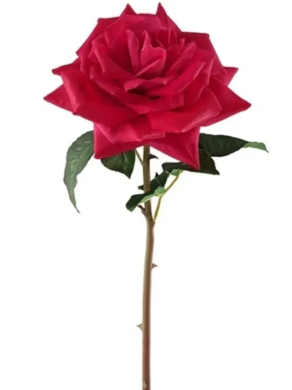 Aldik Home Natural Touch Silk Flowers | Silk Roses<Natural Touch Westminster Rose 20.5 in. Fuchsia