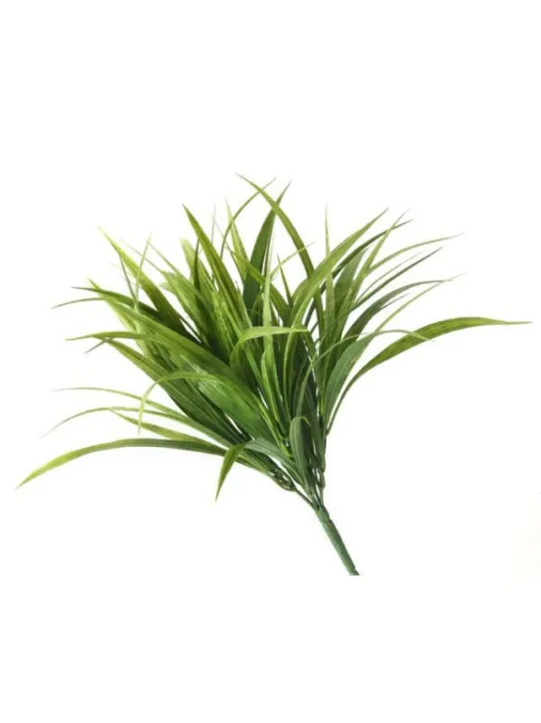 Aldik Home Desk Plants | Artificial Grasses<Plastic Field Grass Bush 14 in. Green