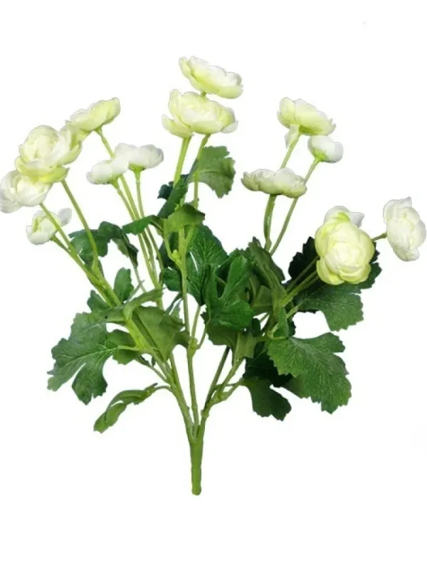 Aldik Home Flowering Bushes<Ranunculus Bush 13 in. Cream