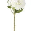 Aldik Home Natural Touch Silk Flowers<Real Touch Hydrangea 20 in. White