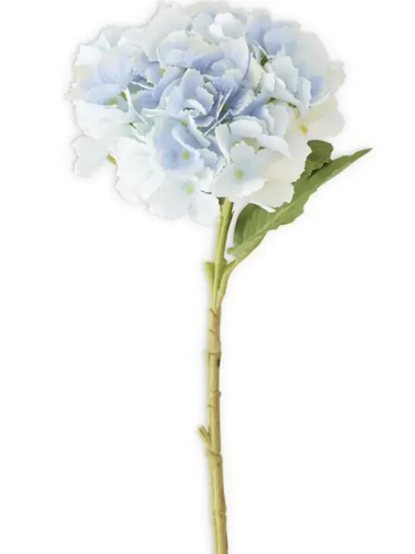 Aldik Home Natural Touch Silk Flowers<Real Touch Hydrangea 20 in. Blue