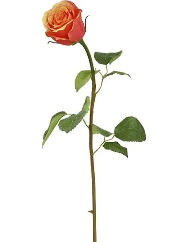 Aldik Home Silk Roses<Rose Bud 19.5 in. Peach / Red