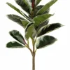 Aldik Home Artificial Tree Branches | Tropical Plants & Flowers<Rubber Plant Spray 31 in. Green Varigated