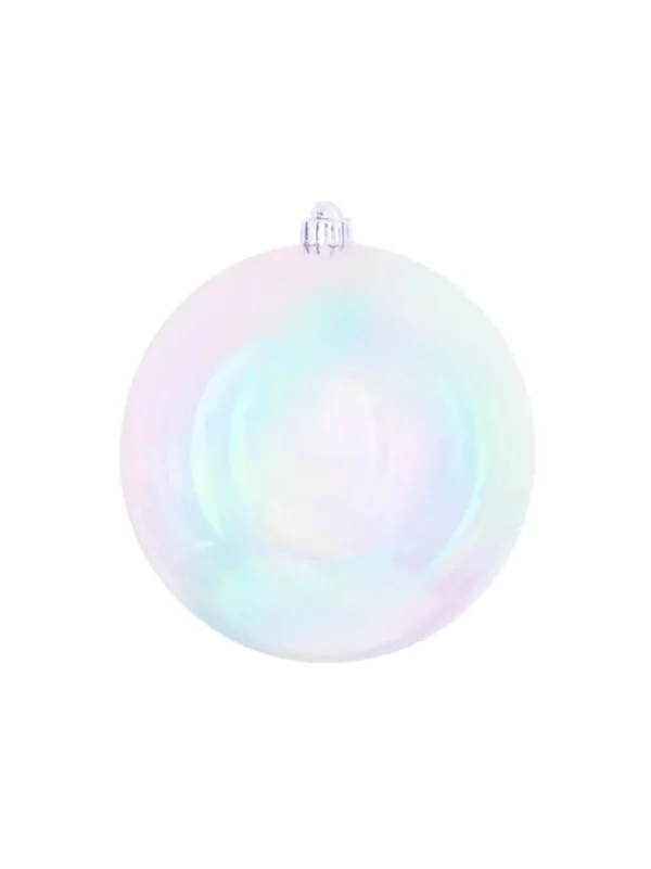 Aldik Home Seamless Shatterproof Ornaments<Seamless Shatterproof Iridescent White 4.75 in. - Case of 48