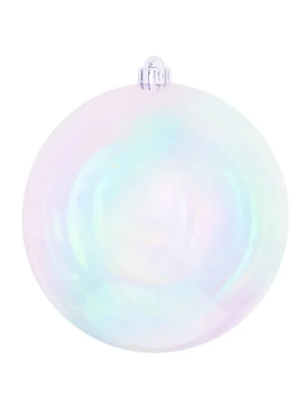 Aldik Home Seamless Shatterproof Ornaments<Seamless Shatterproof Iridescent White 10 in. - Case of 8