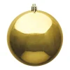 Aldik Home Seamless Shatterproof Ornaments<Seamless Shatterproof Shiny Gold 8 in. - Case of 12