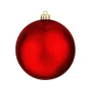 Aldik Home Seamless Shatterproof Ornaments<Seamless Shatterproof Shiny Red 4.75 in. - Case of 48