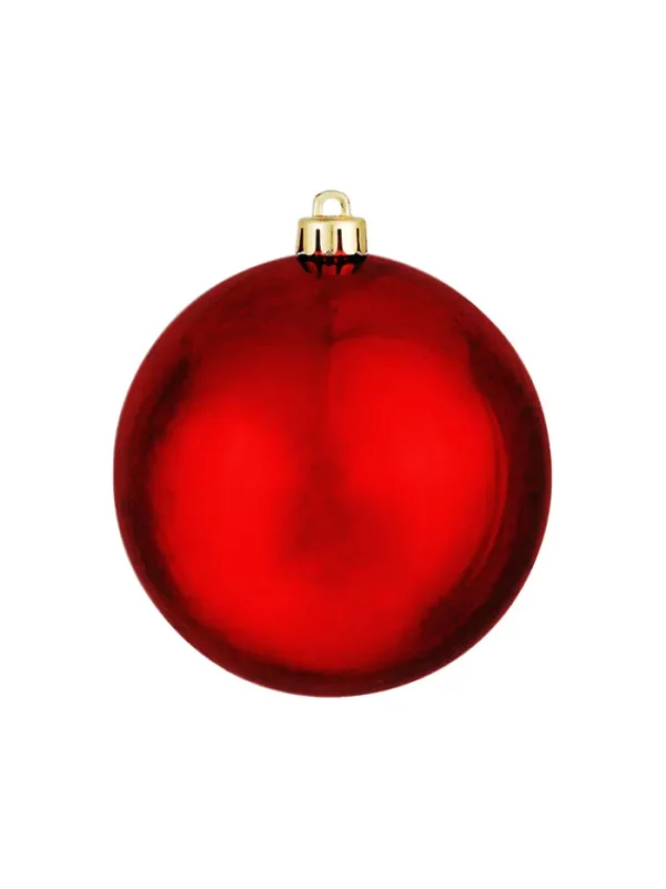 Aldik Home Seamless Shatterproof Ornaments<Seamless Shatterproof Shiny Red 4.75 in. - Case of 48