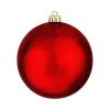 Aldik Home Seamless Shatterproof Ornaments<Seamless Shatterproof Shiny Red 6 in. - Case of 24