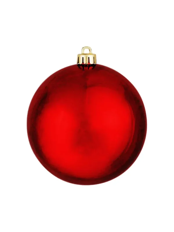 Aldik Home Seamless Shatterproof Ornaments<Seamless Shatterproof Shiny Red 6 in. - Case of 24