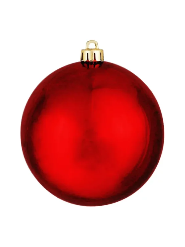 Aldik Home Seamless Shatterproof Ornaments<Seamless Shatterproof Shiny Red 8 in. - Case of 12