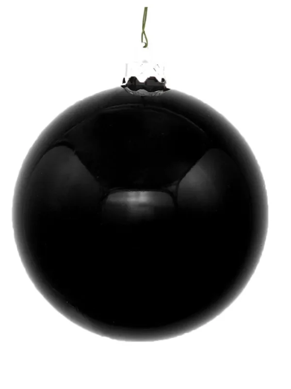 Aldik Home Seamless Shatterproof Ornaments<Seamless Shatterproof Shiny Black 10 in. - Case of 8