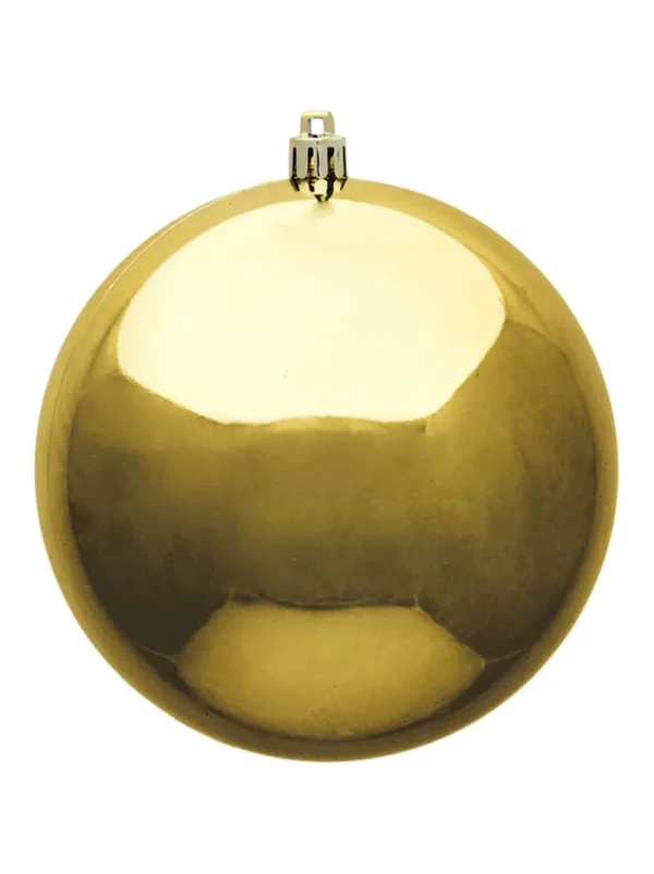 Aldik Home Seamless Shatterproof Ornaments<Seamless Shatterproof Shiny Gold 10 in. - Case of 8