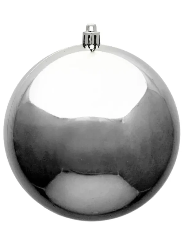 Aldik Home Seamless Shatterproof Ornaments<Seamless Shatterproof Shiny Silver 12 in.