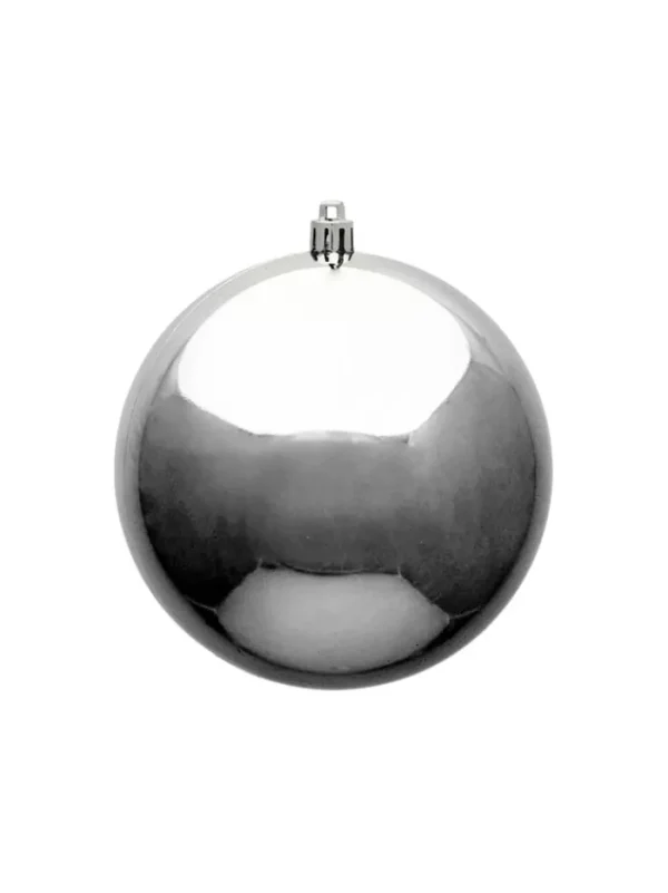 Aldik Home Seamless Shatterproof Ornaments<Seamless Shatterproof Shiny Silver 4.75 in. - Case of 48