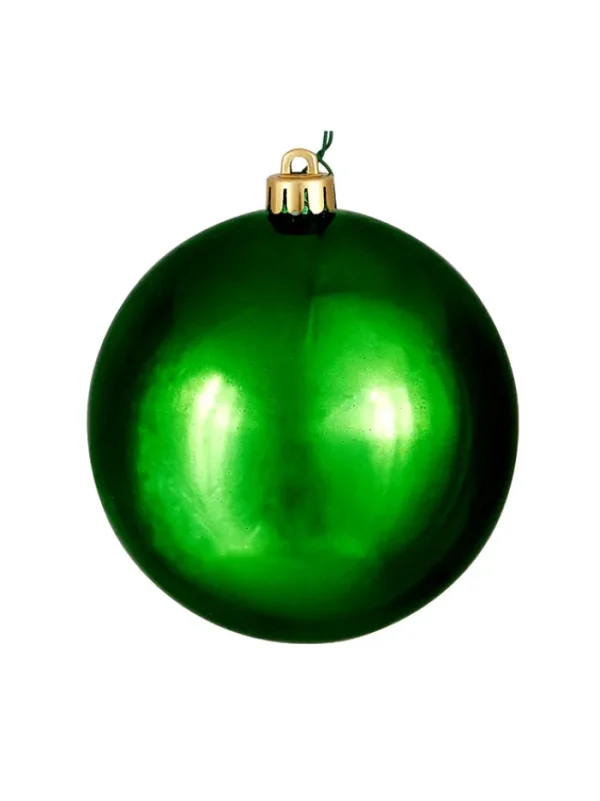 Aldik Home Seamless Shatterproof Ornaments<Seamless Shatterproof Shiny Green 6 in. - Case of 24