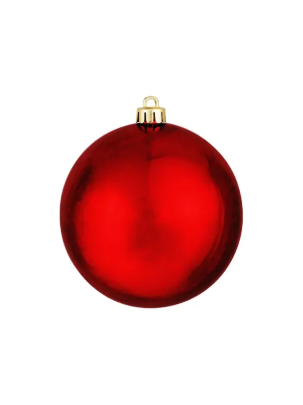 Aldik Home Seamless Shatterproof Ornaments<Seamless Shatterproof Shiny Red 4 in. - Case of 72