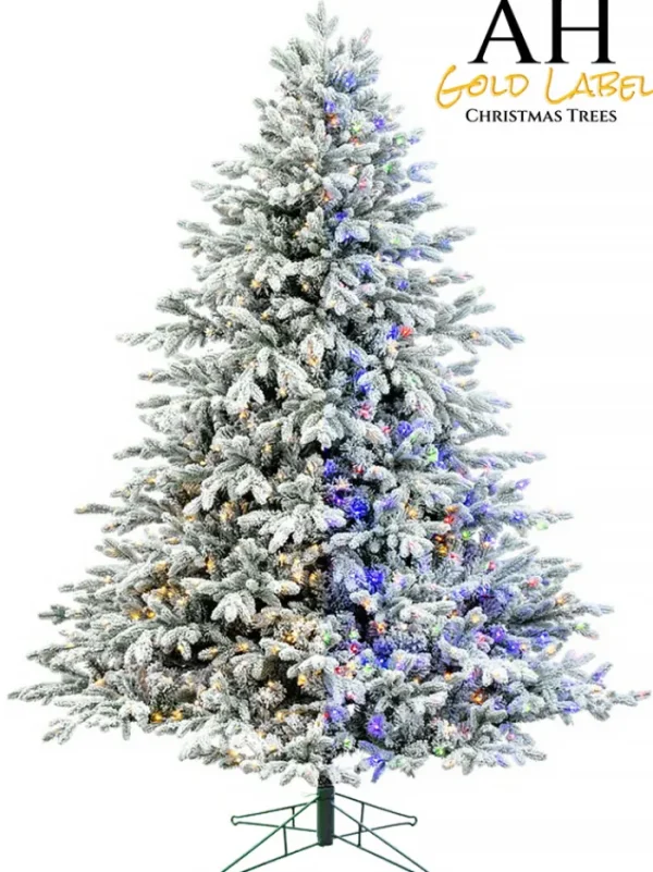 Aldik Home Pre Lit Christmas Trees | Tall Christmas Trees<Snowy Deluxe Canyon LED 9 FT - Color Switch